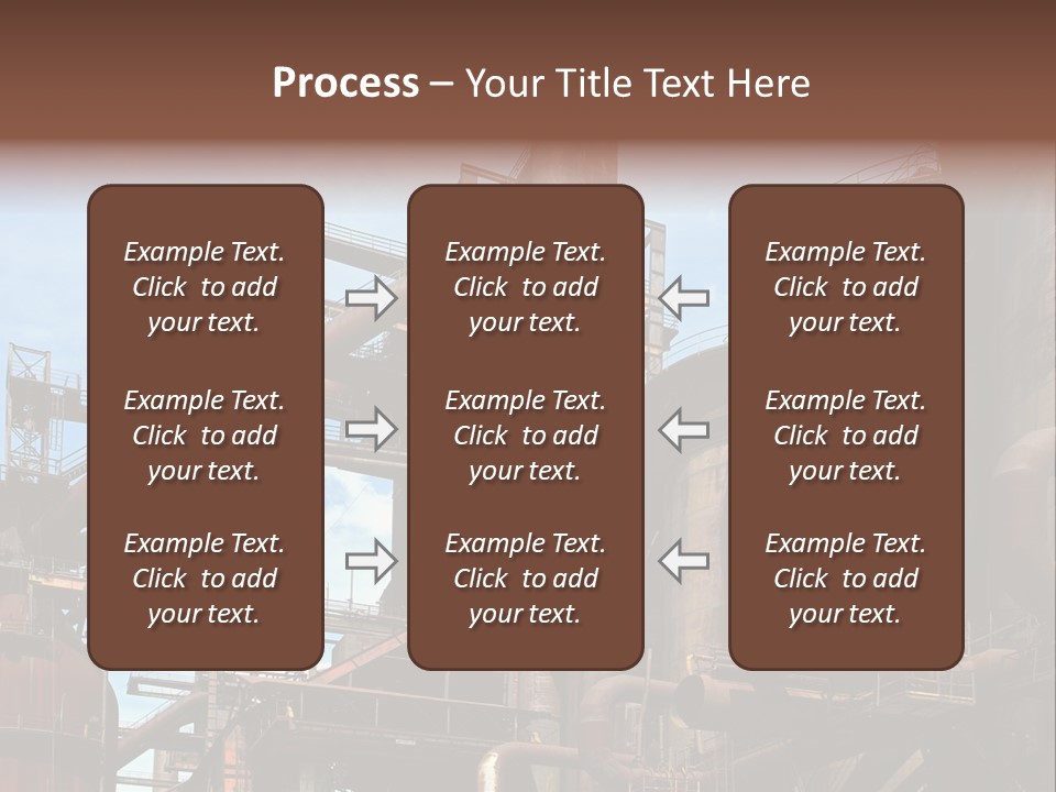 Iron Horizon Blast Furnace PowerPoint Template