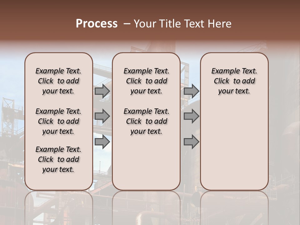 Iron Horizon Blast Furnace PowerPoint Template