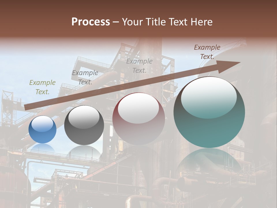 Iron Horizon Blast Furnace PowerPoint Template