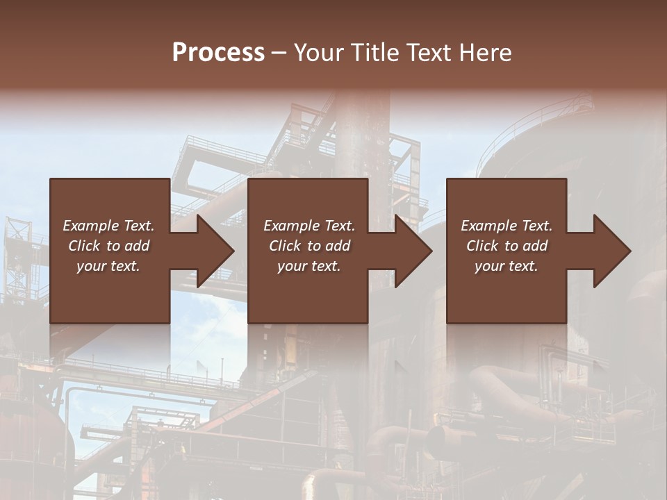 Iron Horizon Blast Furnace PowerPoint Template