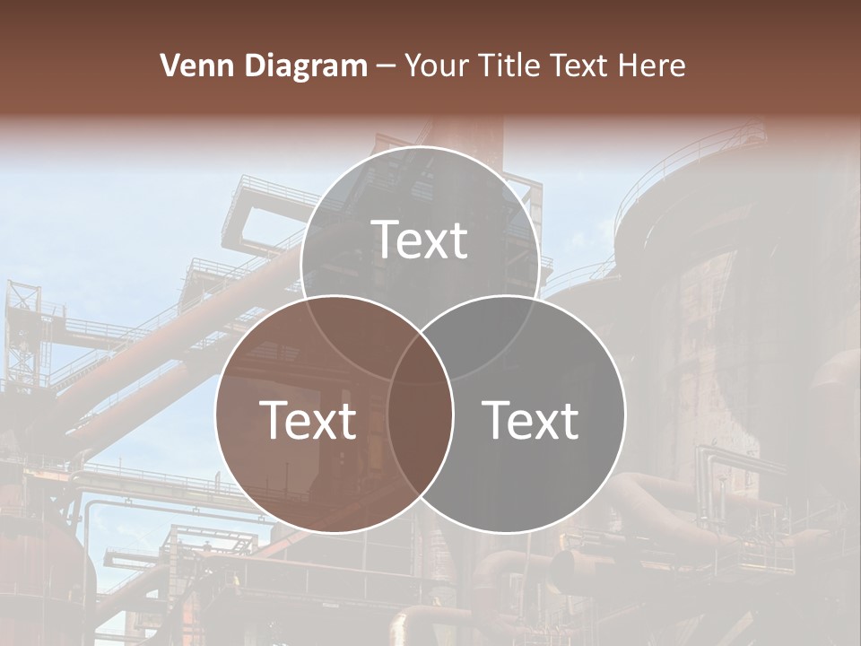 Iron Horizon Blast Furnace PowerPoint Template