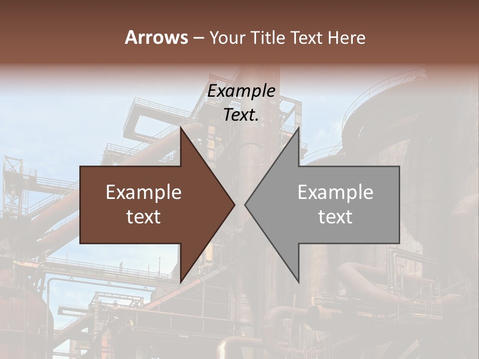 Iron Horizon Blast Furnace PowerPoint Template