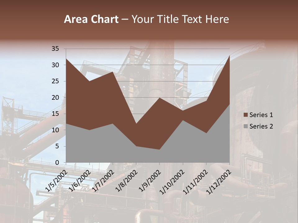 Iron Horizon Blast Furnace PowerPoint Template