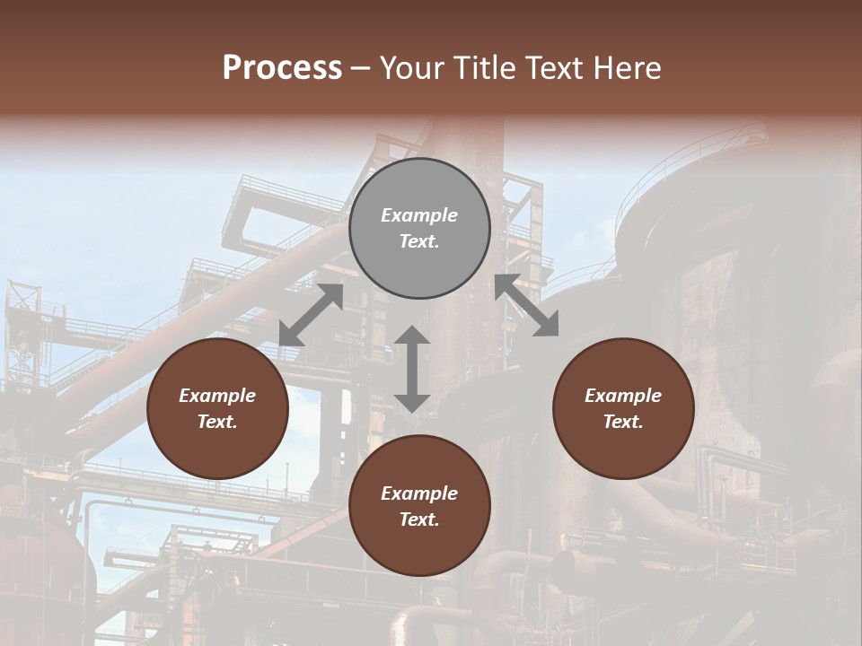 Iron Horizon Blast Furnace PowerPoint Template