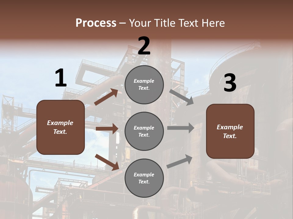 Iron Horizon Blast Furnace PowerPoint Template
