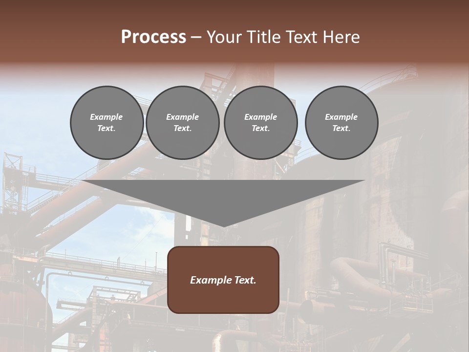 Iron Horizon Blast Furnace PowerPoint Template