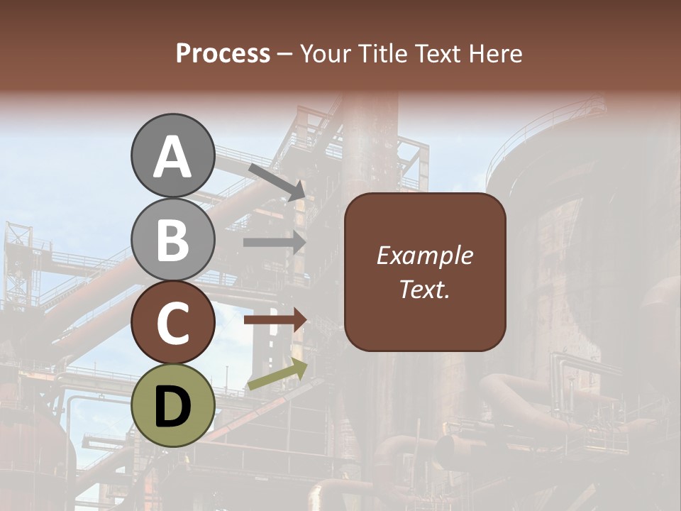 Iron Horizon Blast Furnace PowerPoint Template
