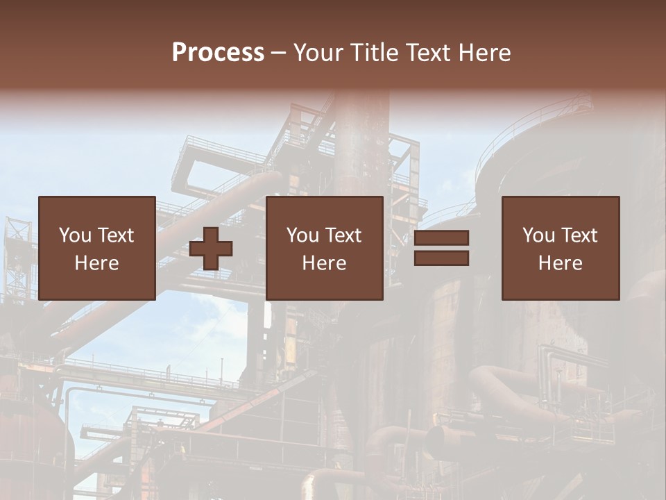 Iron Horizon Blast Furnace PowerPoint Template