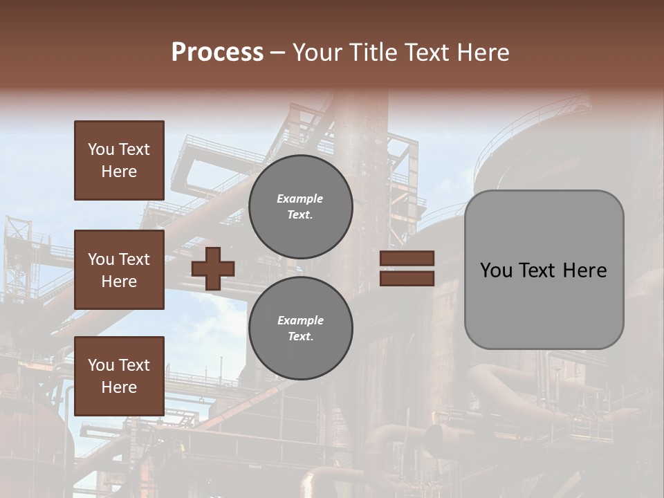 Iron Horizon Blast Furnace PowerPoint Template