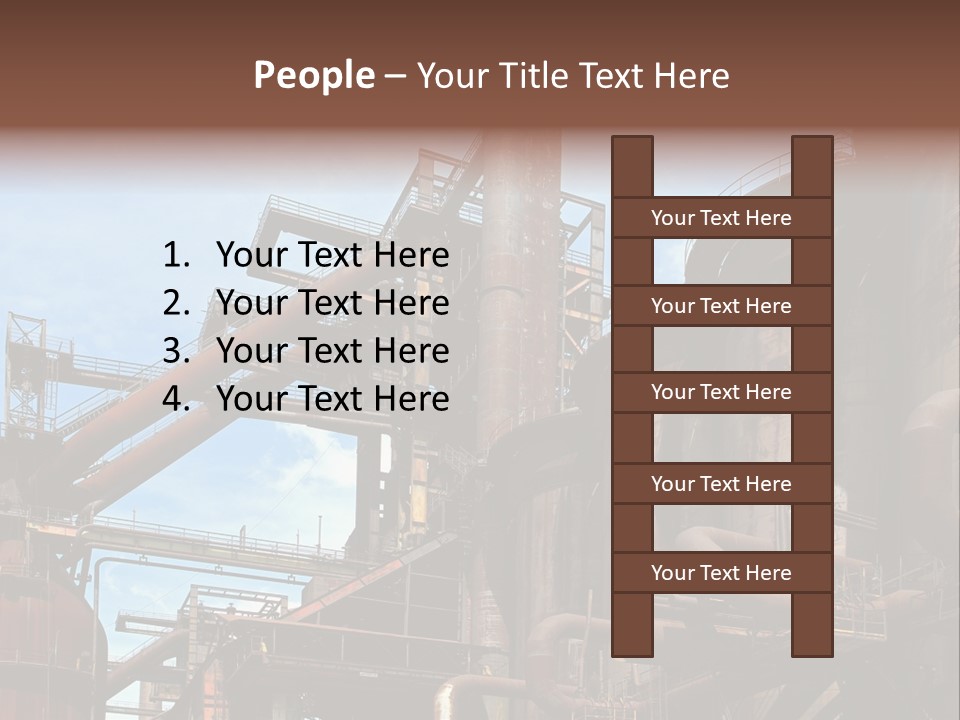 Iron Horizon Blast Furnace PowerPoint Template