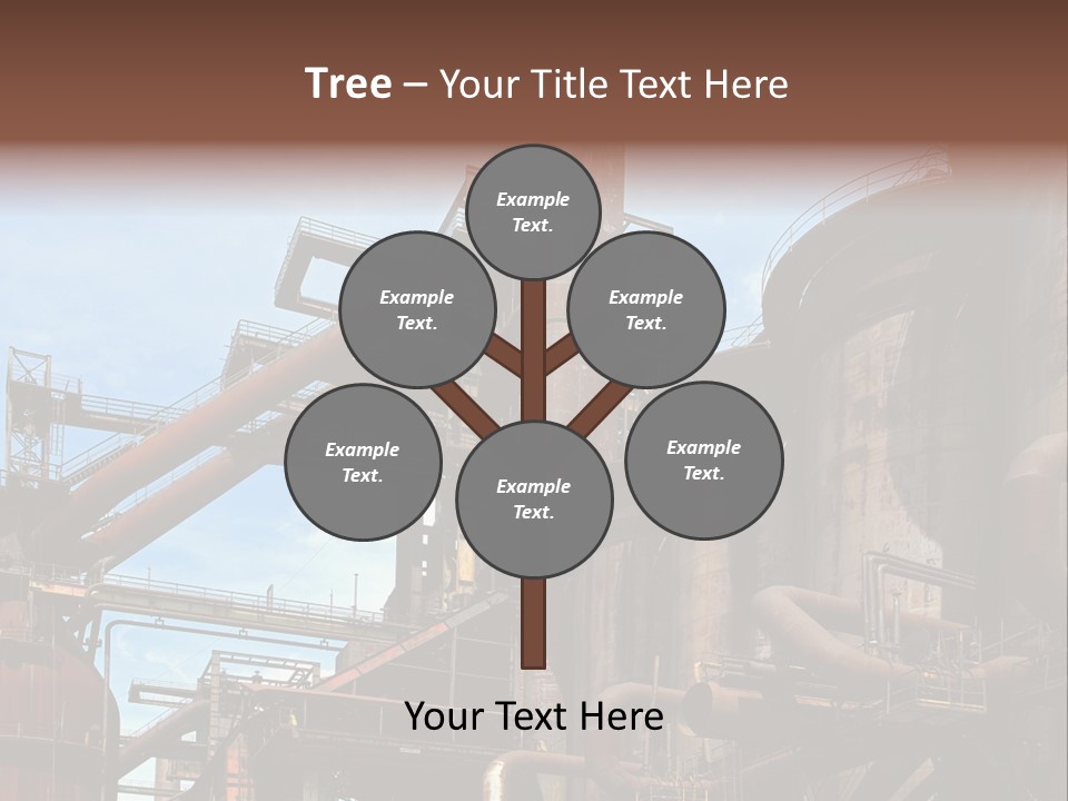 Iron Horizon Blast Furnace PowerPoint Template