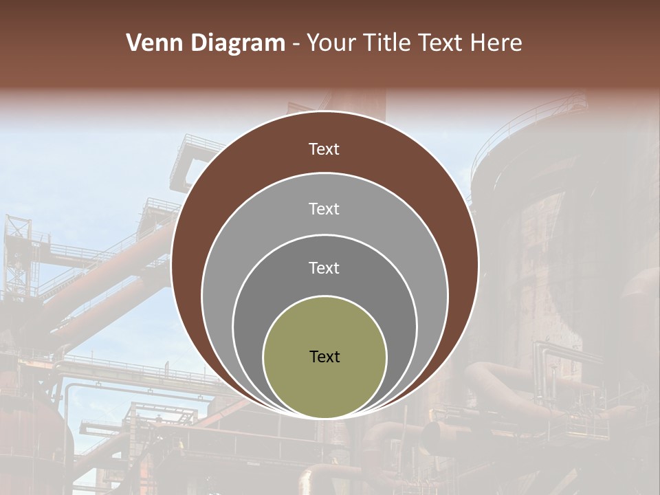 Iron Horizon Blast Furnace PowerPoint Template