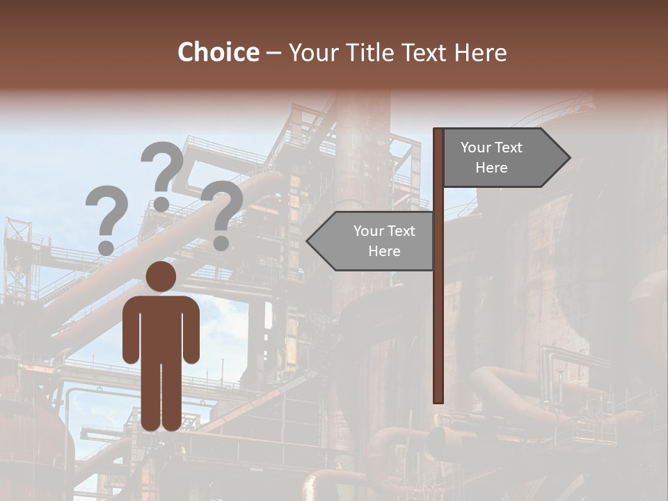 Iron Horizon Blast Furnace PowerPoint Template