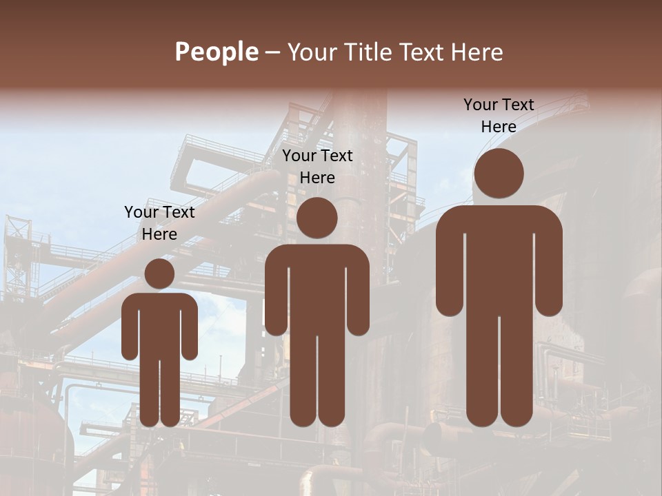 Iron Horizon Blast Furnace PowerPoint Template