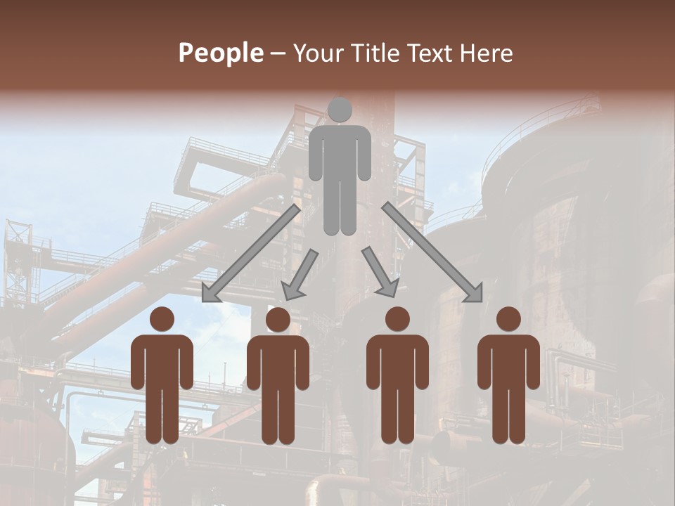 Iron Horizon Blast Furnace PowerPoint Template
