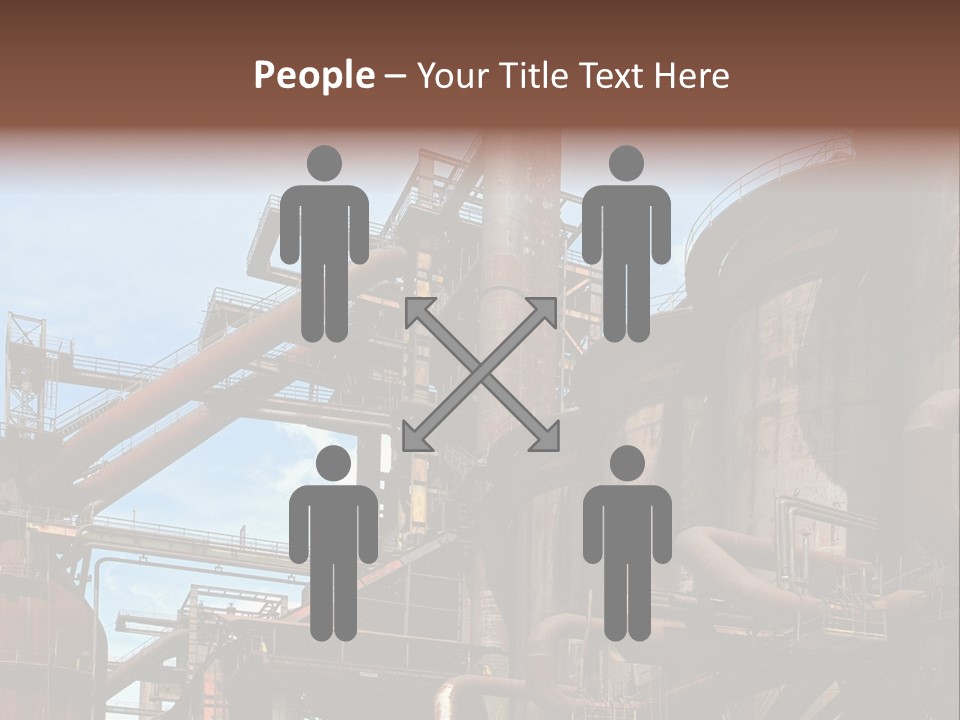 Iron Horizon Blast Furnace PowerPoint Template