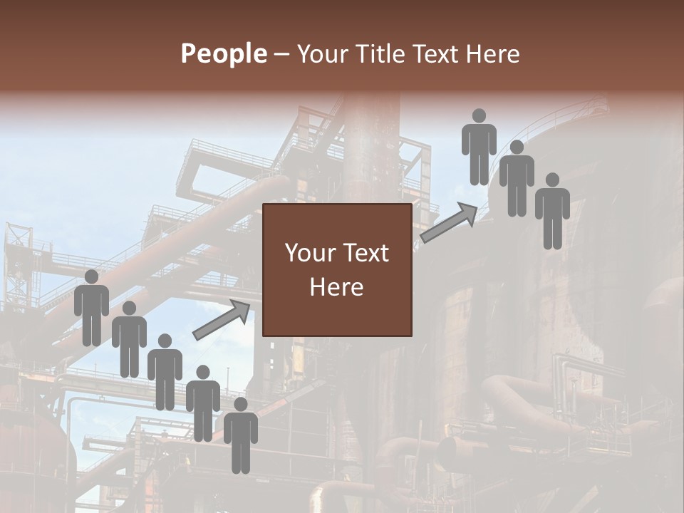 Iron Horizon Blast Furnace PowerPoint Template