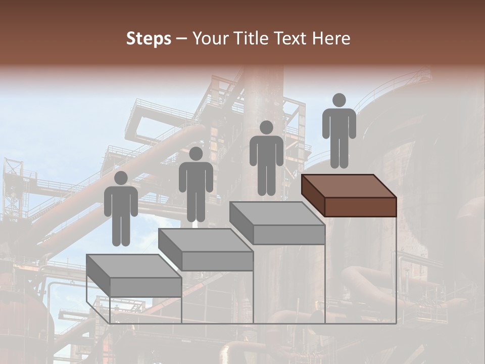 Iron Horizon Blast Furnace PowerPoint Template