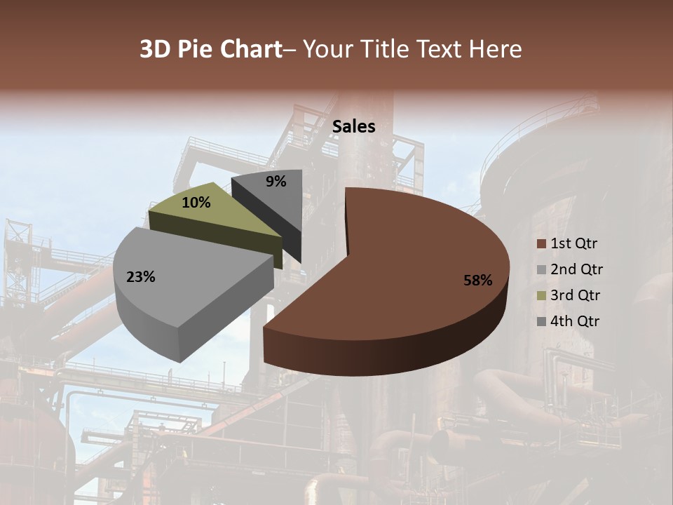 Iron Horizon Blast Furnace PowerPoint Template