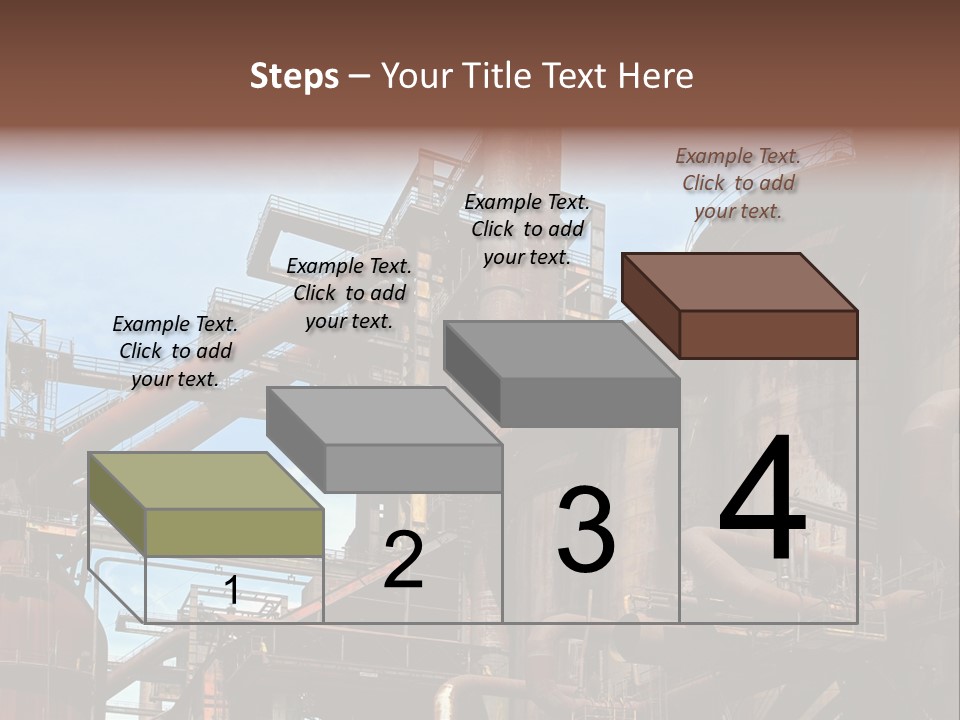 Iron Horizon Blast Furnace PowerPoint Template