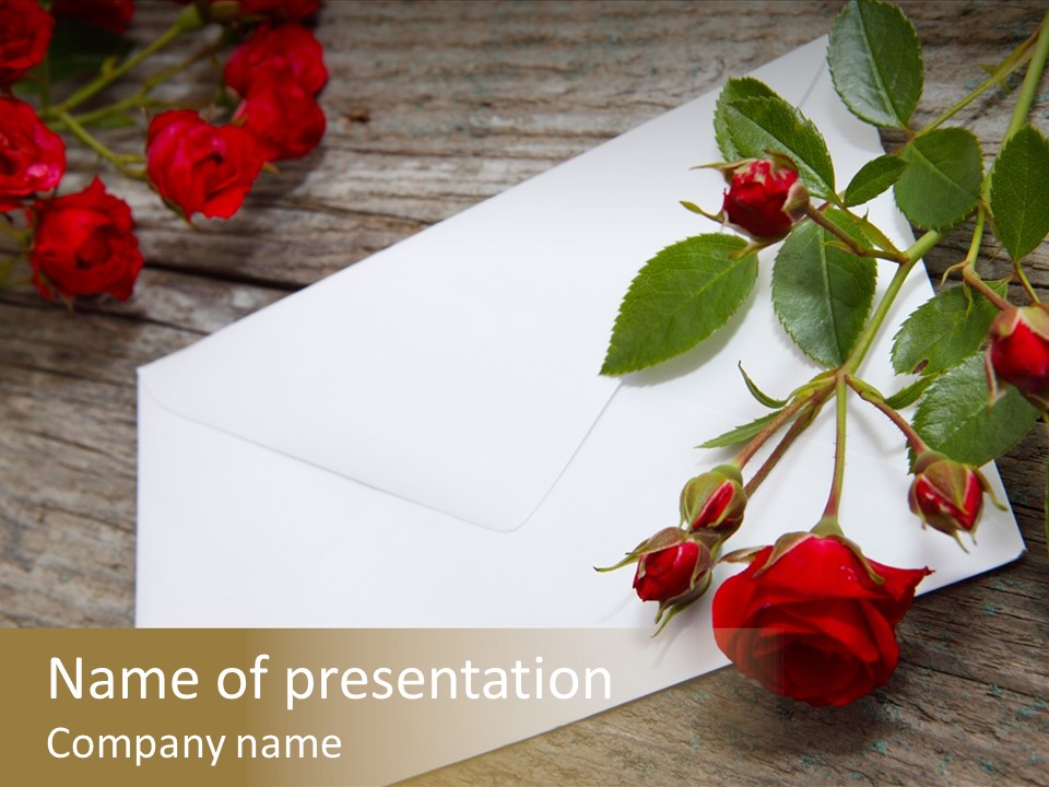 Greeting Card Invitation Wood PowerPoint Template