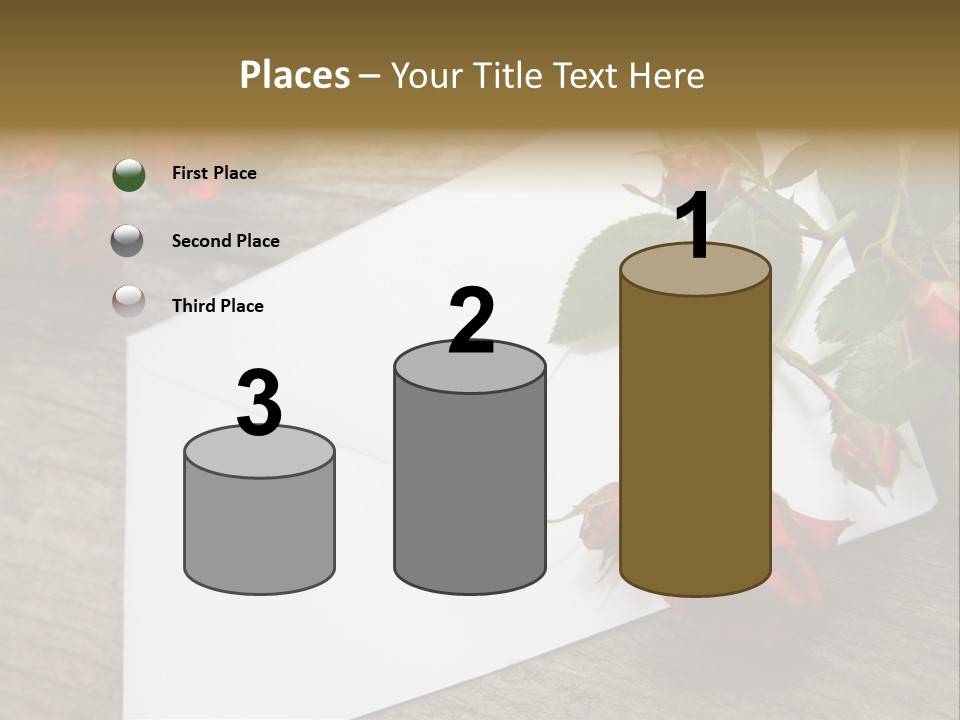 Greeting Card Invitation Wood PowerPoint Template