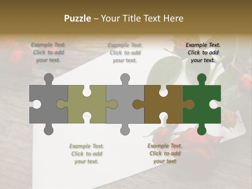 Greeting Card Invitation Wood PowerPoint Template