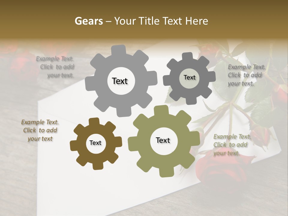 Greeting Card Invitation Wood PowerPoint Template