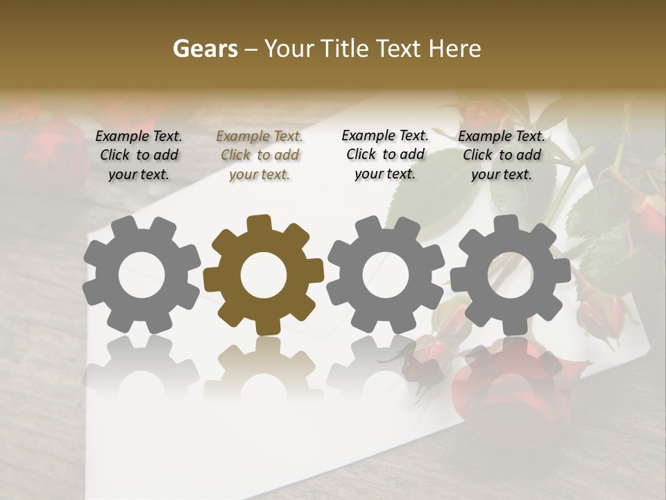 Greeting Card Invitation Wood PowerPoint Template