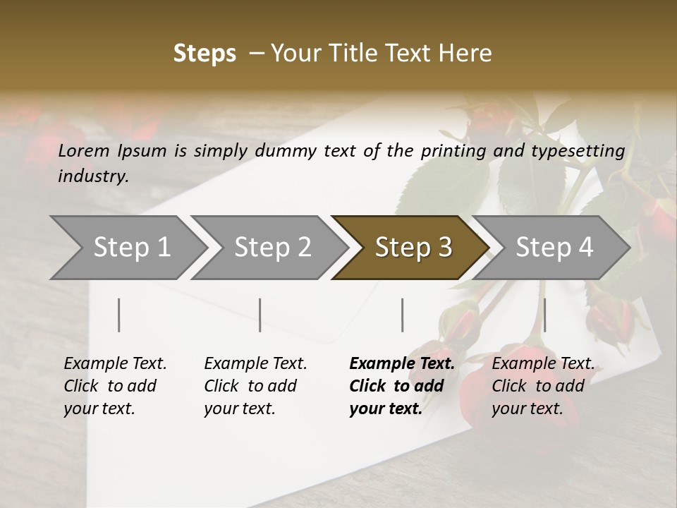Greeting Card Invitation Wood PowerPoint Template