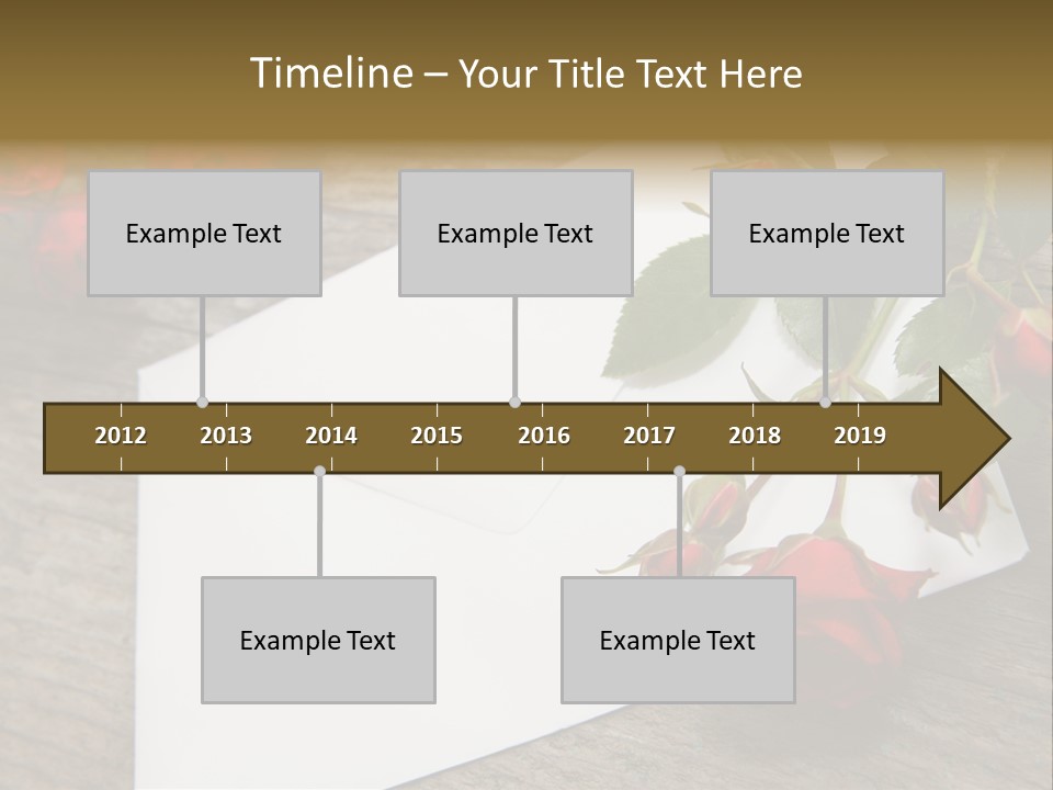 Greeting Card Invitation Wood PowerPoint Template