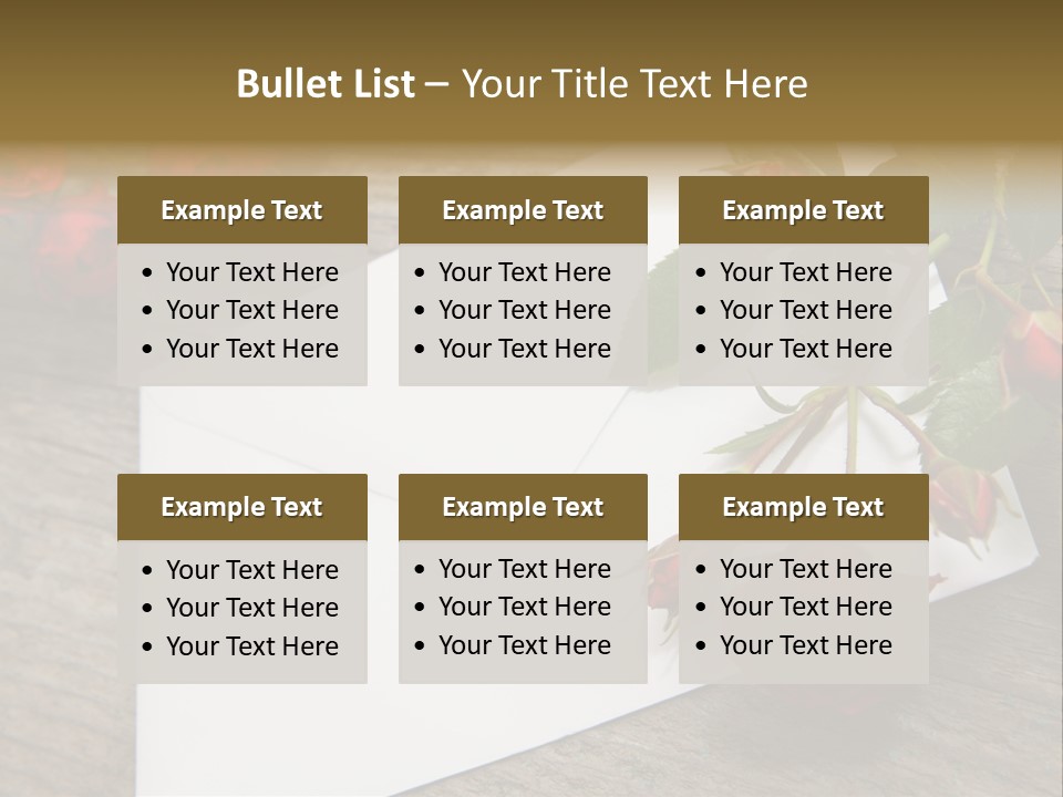 Greeting Card Invitation Wood PowerPoint Template