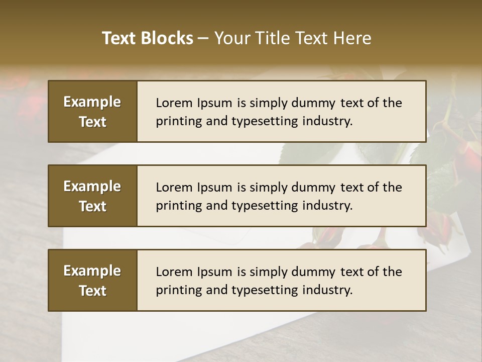 Greeting Card Invitation Wood PowerPoint Template