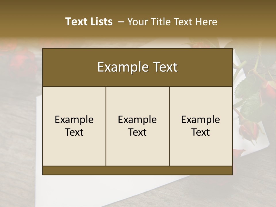 Greeting Card Invitation Wood PowerPoint Template