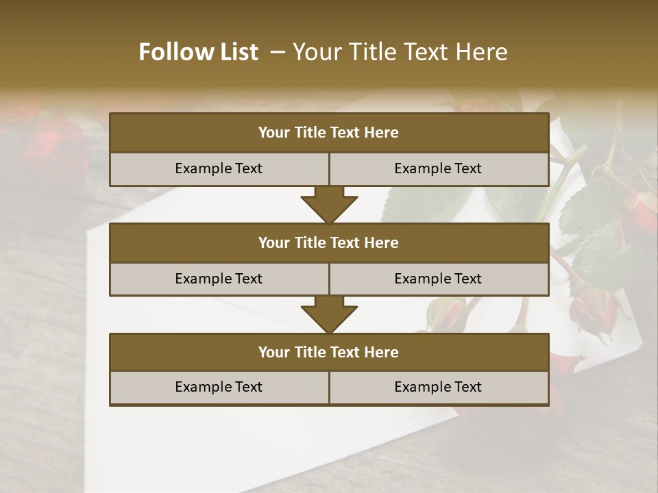 Greeting Card Invitation Wood PowerPoint Template