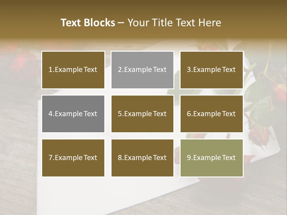 Greeting Card Invitation Wood PowerPoint Template