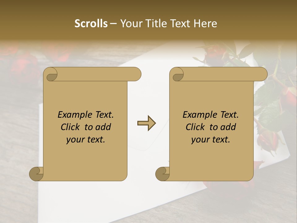 Greeting Card Invitation Wood PowerPoint Template
