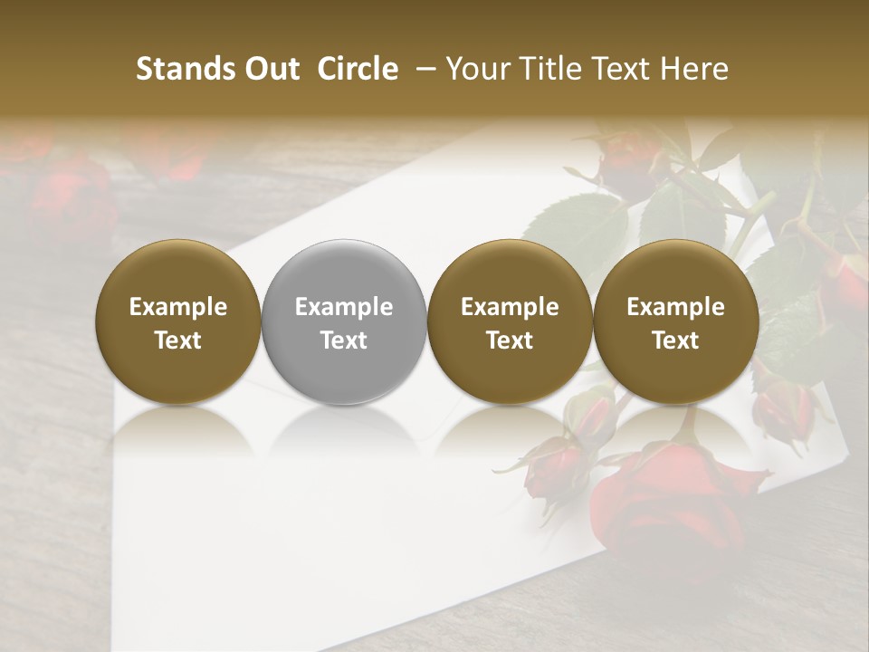 Greeting Card Invitation Wood PowerPoint Template