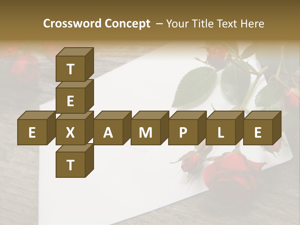 Greeting Card Invitation Wood PowerPoint Template