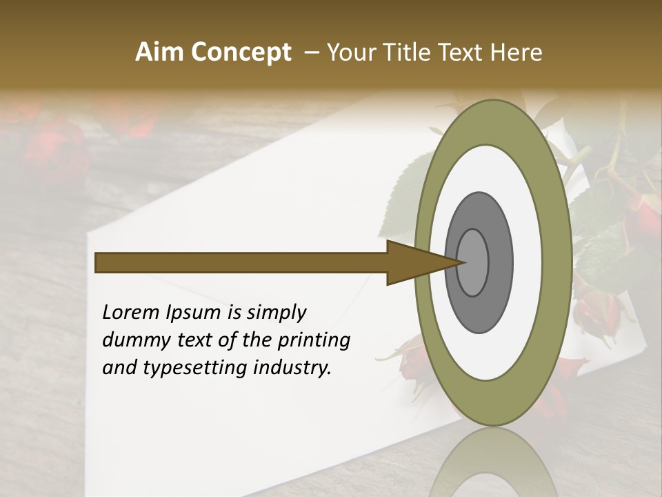 Greeting Card Invitation Wood PowerPoint Template