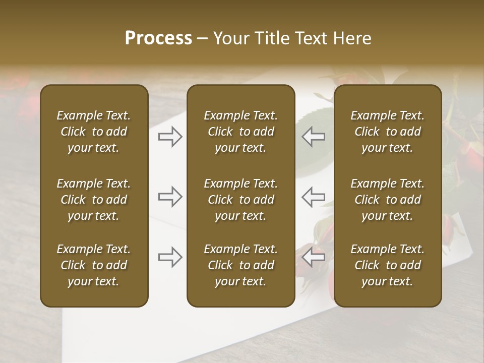 Greeting Card Invitation Wood PowerPoint Template