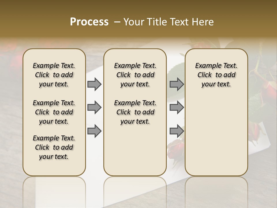 Greeting Card Invitation Wood PowerPoint Template