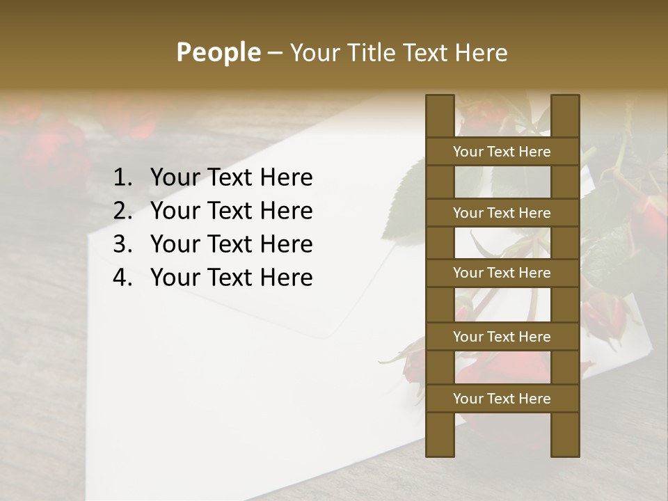 Greeting Card Invitation Wood PowerPoint Template