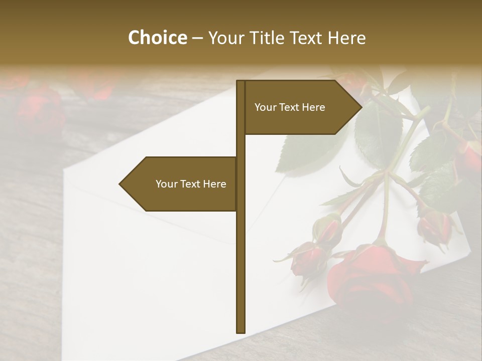 Greeting Card Invitation Wood PowerPoint Template