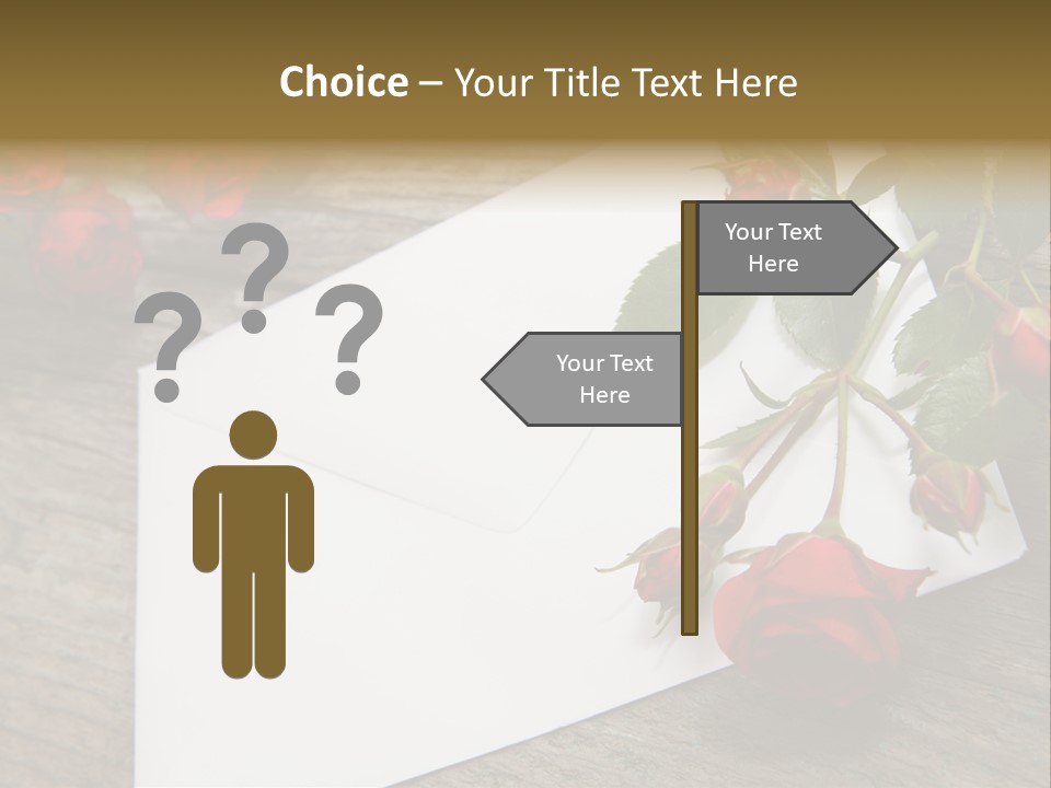 Greeting Card Invitation Wood PowerPoint Template