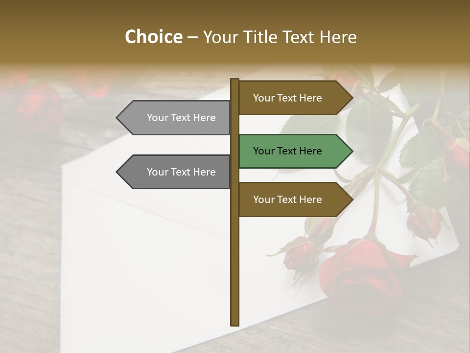 Greeting Card Invitation Wood PowerPoint Template