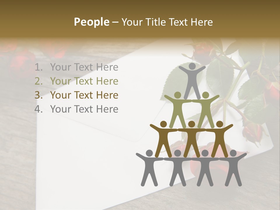 Greeting Card Invitation Wood PowerPoint Template