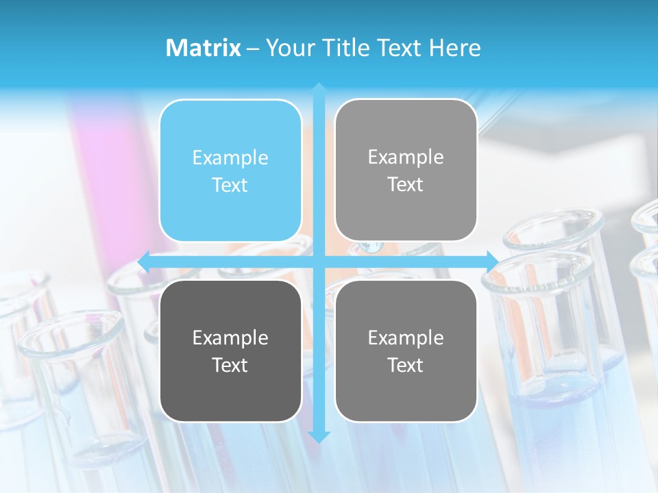 Tube Chemistry Blue PowerPoint Template
