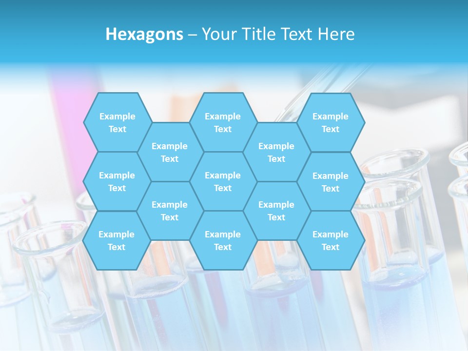 Tube Chemistry Blue PowerPoint Template