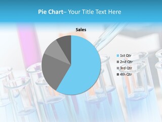 Tube Chemistry Blue PowerPoint Template